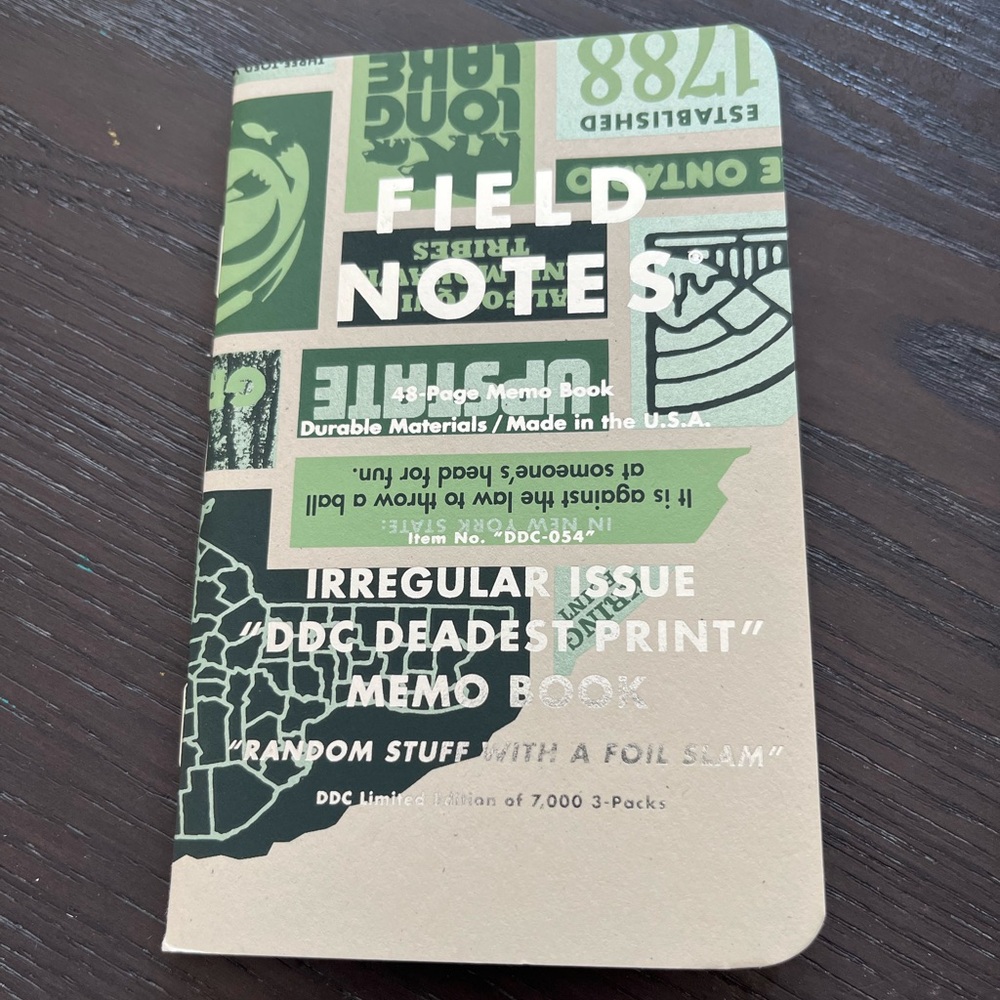 Field Notes Deadest Print